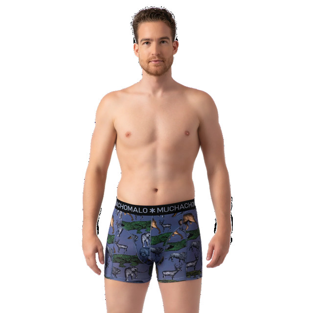 Muchachomalo Heren 10-pack boxershorts print/effen U-REMIX1010-01 large