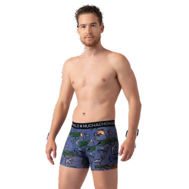 Muchachomalo Heren 10-pack boxershorts print/effen U-REMIX1010-01 large