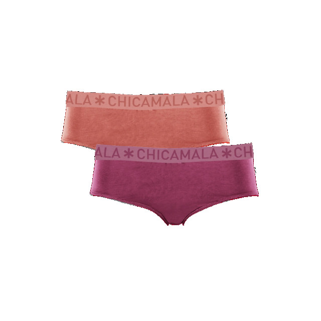 Muchachomalo Dames 2-pack hipster effen SOLID1252-25 large