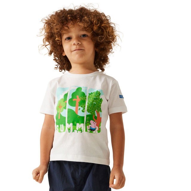 Regatta Kinder/kids peppa pig t-shirt met korte mouwen UTRG7701_white large