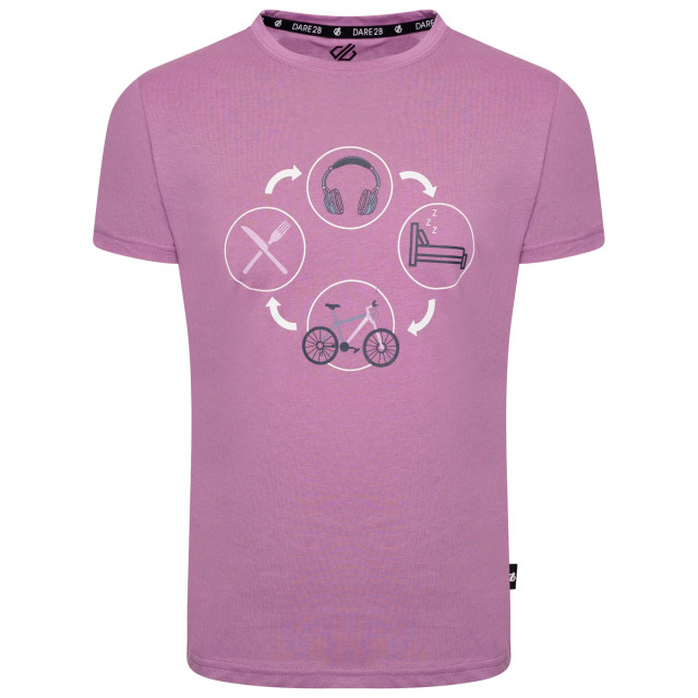 Dare2b Kinder/kids go beyond cycle t-shirt UTRG10571_dustylavender large