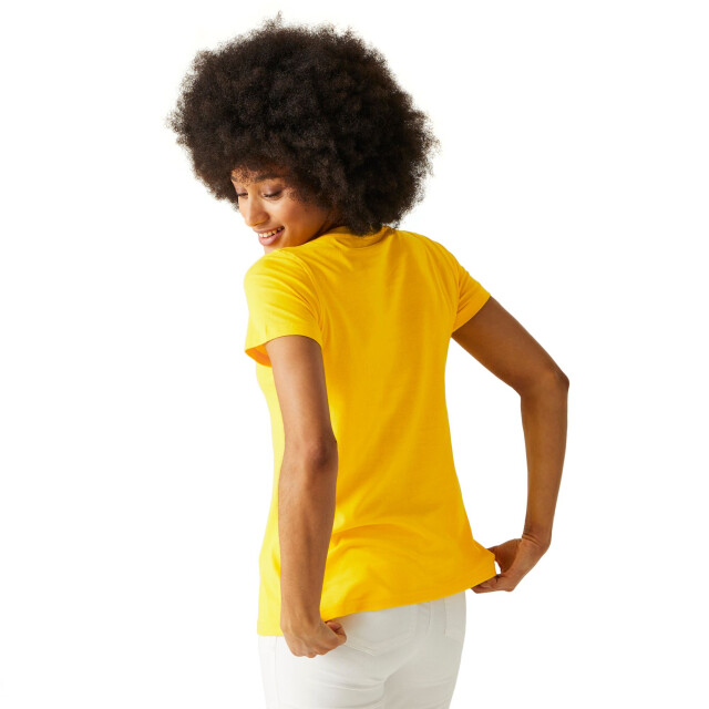 Regatta Dames filandra viii strand t-shirt UTRG10313_maizeyellow large