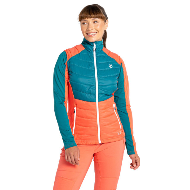 Dare2b Dames culmination wollen gewatteerd gilet UTRG10349_fortunegreenneonpeach large