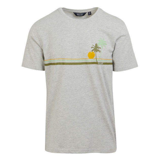 Regatta Heren cline viii sunset marl t-shirt UTRG9877_silvergrey large