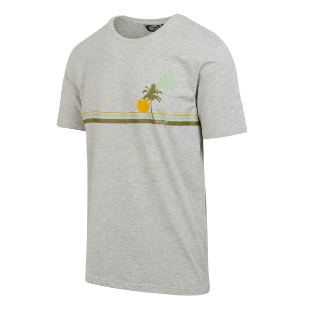 Regatta Heren cline viii sunset marl t-shirt UTRG9877_silvergrey large