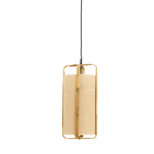 Light & Living hanglamp Ø32x60 cm sendai zand+bamboe naturel 2882771 large