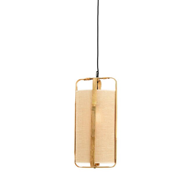 Light & Living hanglamp Ø32x60 cm sendai zand+bamboe naturel 2882771 large