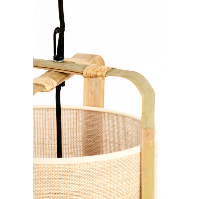 Light & Living hanglamp Ø32x60 cm sendai zand+bamboe naturel 2882771 large