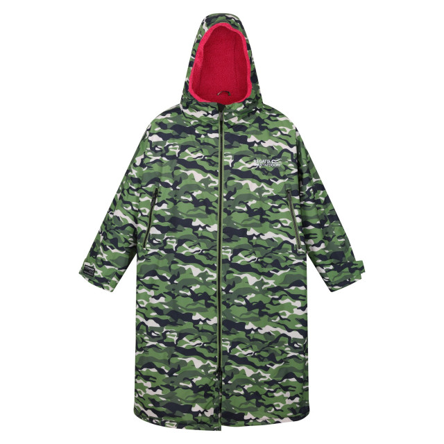 Regatta Uniseks camouflage oversized veranderjas voor volwassenen UTRG9663_cactusgreen large