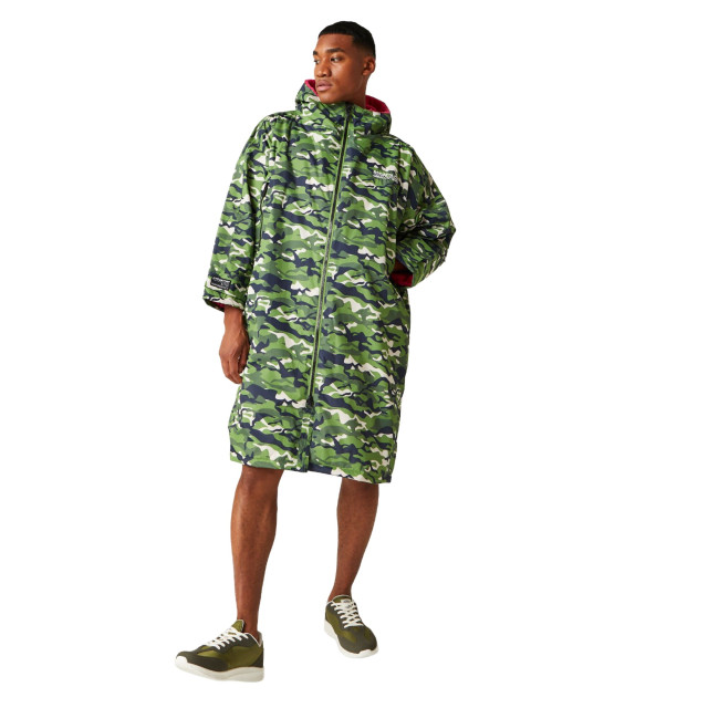 Regatta Uniseks camouflage oversized veranderjas voor volwassenen UTRG9663_cactusgreen large