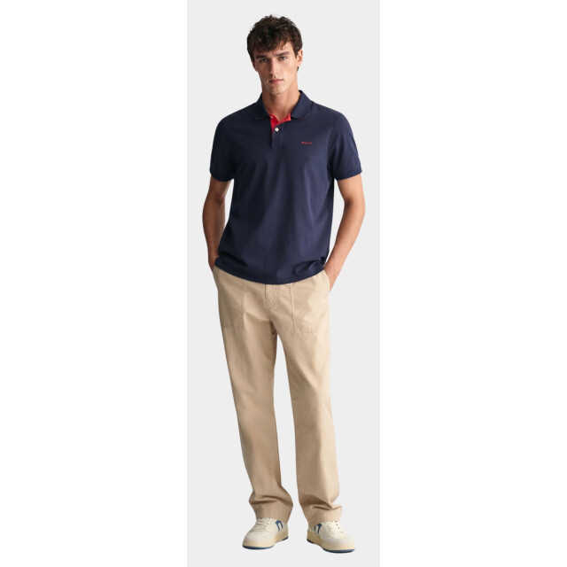 Gant Polo korte mouw contrast pique ss rugger 2062026/433 181305 large