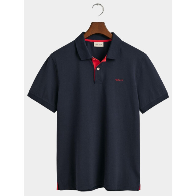 Gant Polo korte mouw contrast pique ss rugger 2062026/433 181305 large