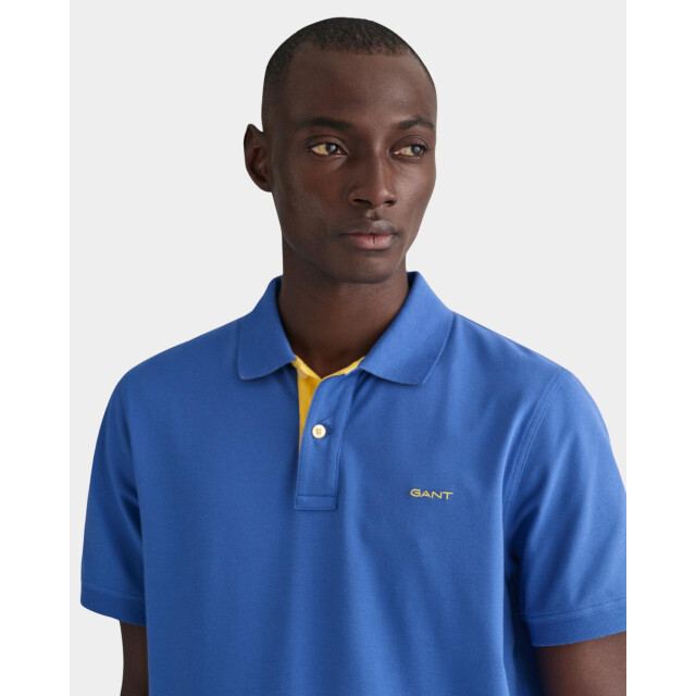 Gant Polo korte mouw contrast pique ss rugger 2062026/407 181304 large