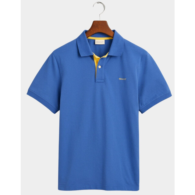 Gant Polo korte mouw contrast pique ss rugger 2062026/407 181304 large
