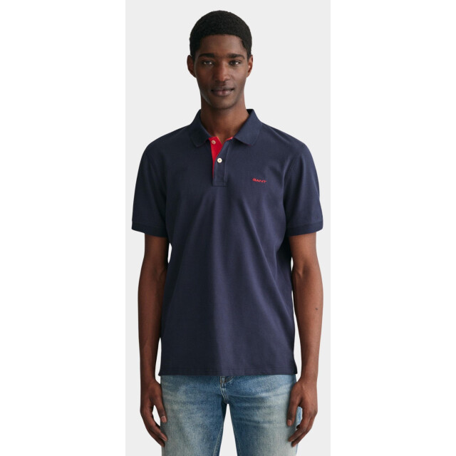 Gant Polo korte mouw contrast pique ss rugger 2062026/433 181305 large