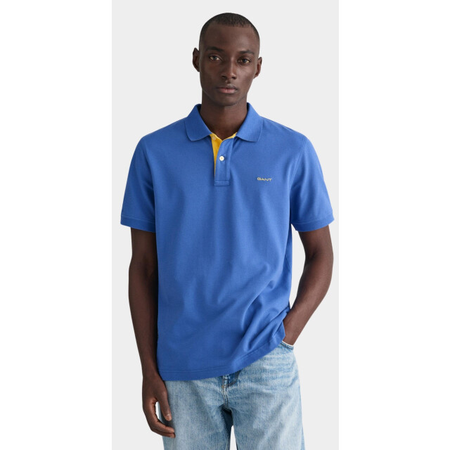 Gant Polo korte mouw contrast pique ss rugger 2062026/407 181304 large