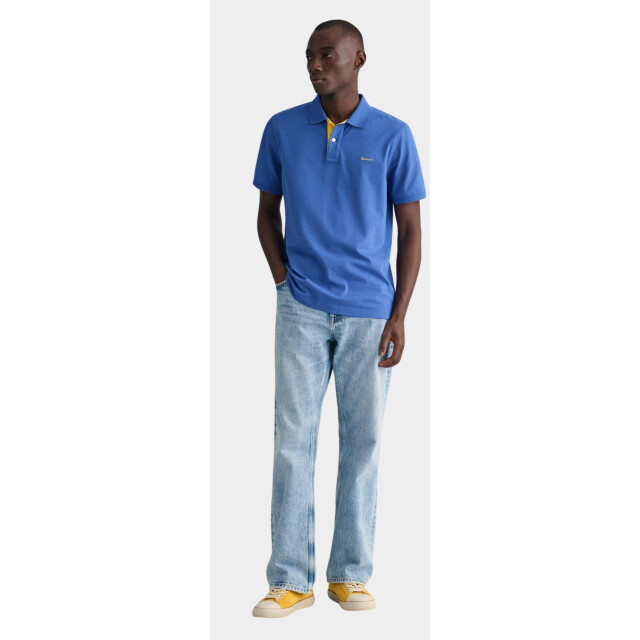 Gant Polo korte mouw contrast pique ss rugger 2062026/407 181304 large