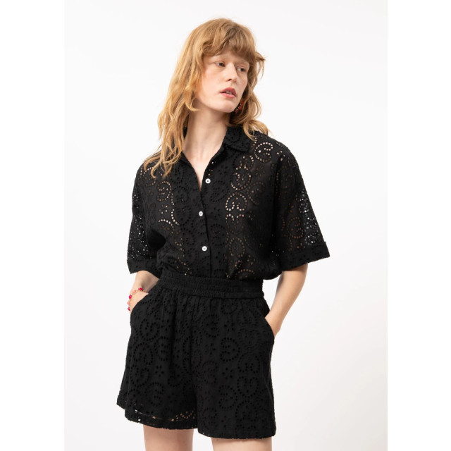 FRNCH Broderie short chiara Zwarte broderie short Chiara  large