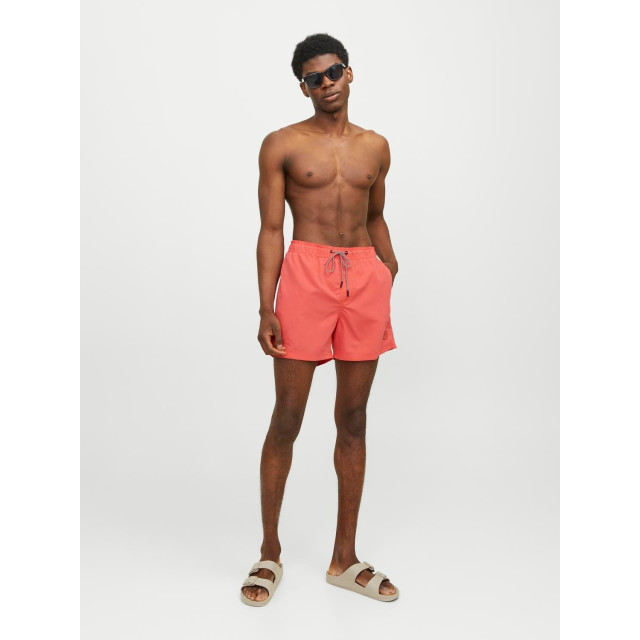 Jack & Jones Heren zwemshorts jpstfiji effen hot coral 12225961-Hot Coral large