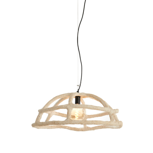 Light & Living hanglamp Ø70x38 cm porila crème 2883728 large