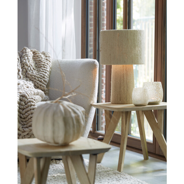 Light & Living tafellamp Ø31,5x51 cm pitino jute crème 2883079 large