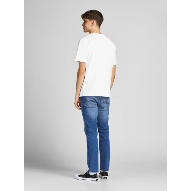 Jack & Jones Heren t-shirt jjerelaxed ronde hals effen 12190467-Wit large