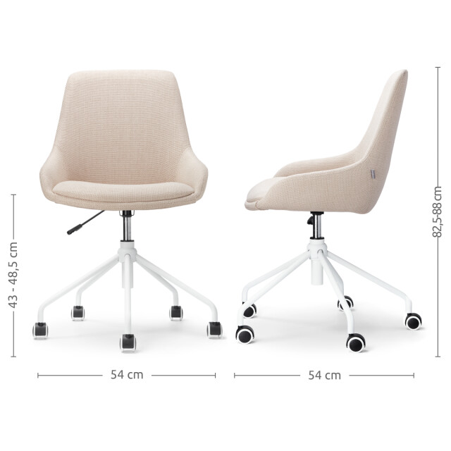 Nolon Nout-isa bureaustoel wit onderstel 2794712 large