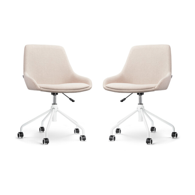 Nolon Nout-isa bureaustoel wit onderstel set van 2 2831591 large