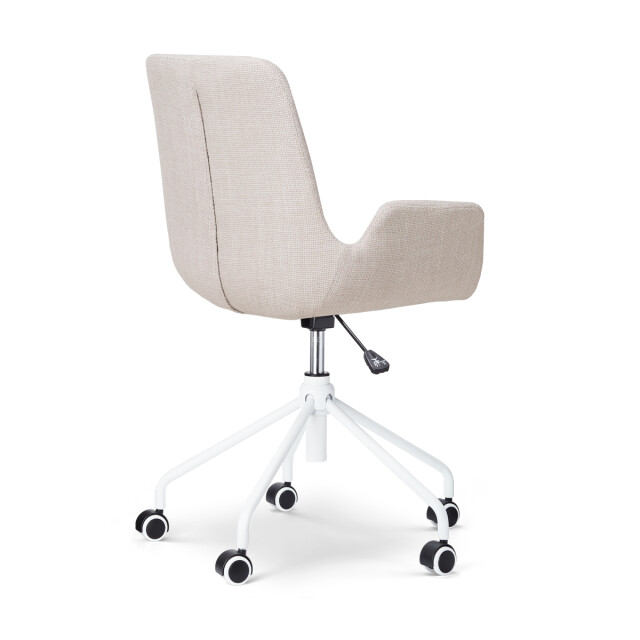 Nolon Nout-eef bureaustoel wit onderstel set van 2 2831513 large