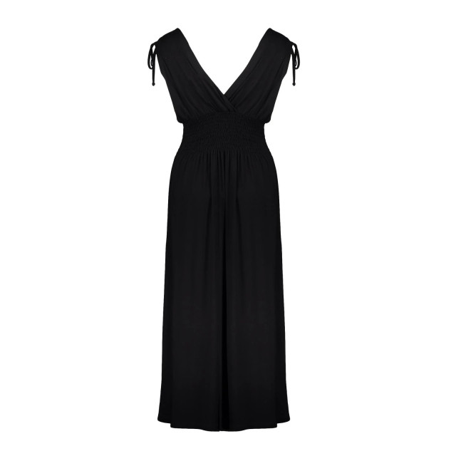 Geisha 47417-60 999 dress solid long with smock black 47417-60 999 large