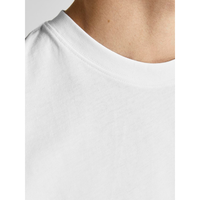 Jack & Jones Heren t-shirt jjerelaxed ronde hals effen 12190467-Wit large