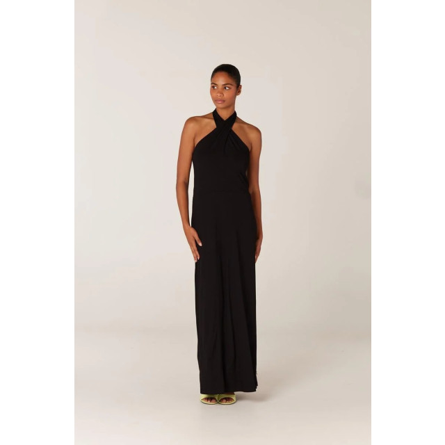 Jansen Amsterdam Fosco v546 jersey solid long dress black v546 large