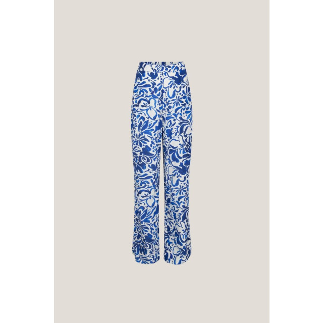 Jansen Amsterdam Franka wbf429 printed wide pants off white/blue wbf429 large