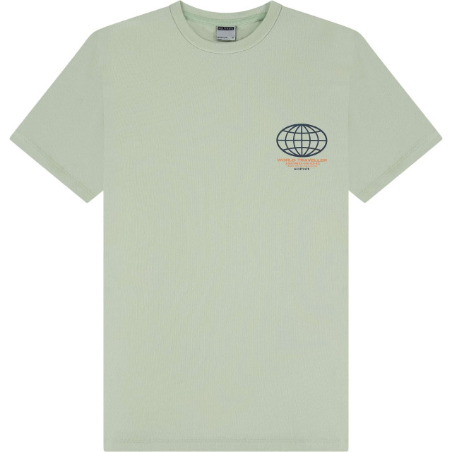 Kultivate T-shirt travel spray lt green 2401020207-707 large