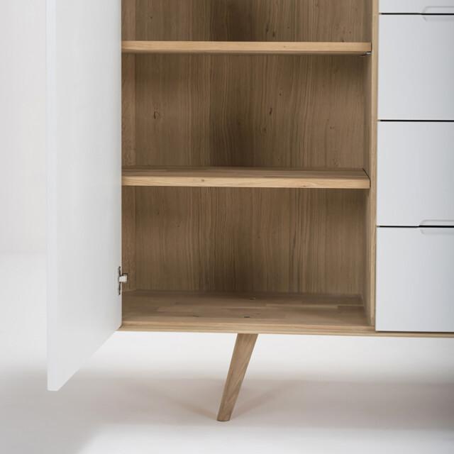 Gazzda Ena dresser 180 houten ladekast whitewash 180 x 110 cm 2041988 large