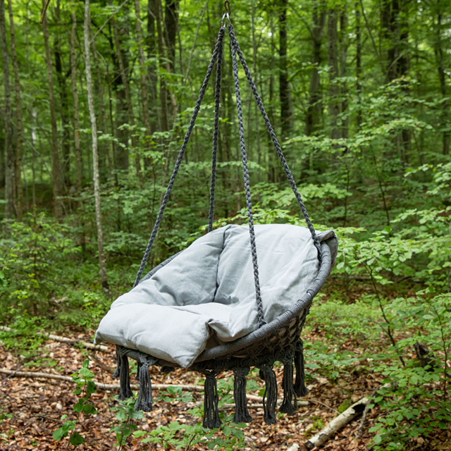 Nest Outdoor Leah katoenen tuin hangstoel met zitkussen 2618030 large