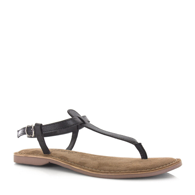 Lazamani T-strap leren teensandalen platte sandalen dames LA75618 large