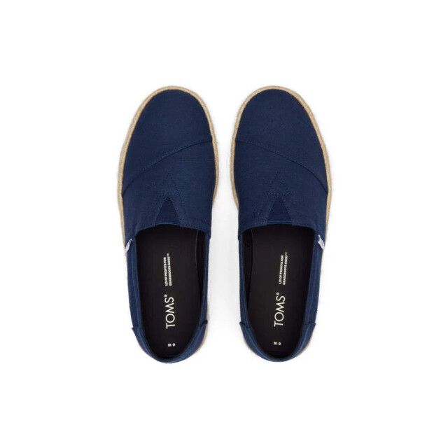 Toms Alpargata rope 2.0 10019870 navy recycled cotton slubby woven 10019870 large