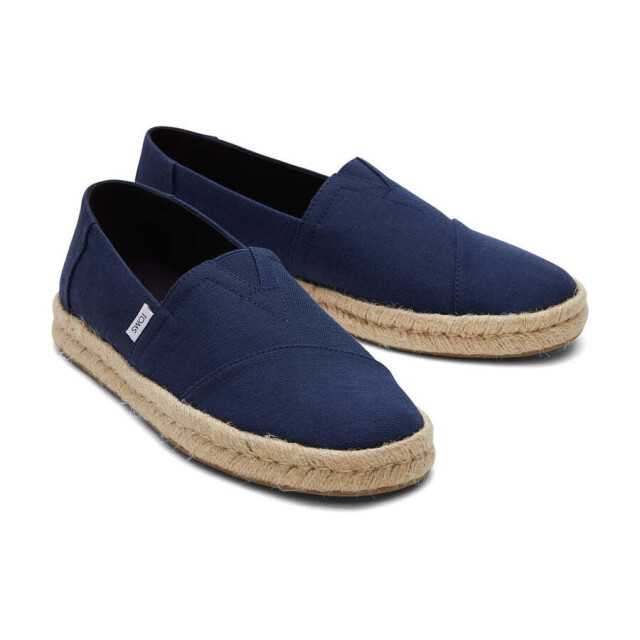 Toms Alpargata rope 2.0 10019870 navy recycled cotton slubby woven 10019870 large