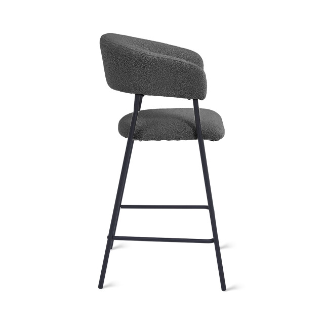 Multifurn 2x barkruk ava bouclé antraciet (set van 2) 2878698 large