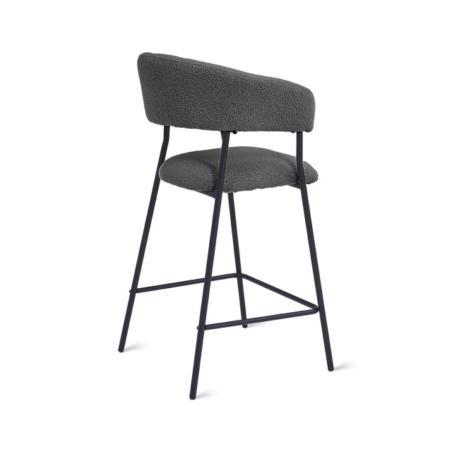 Multifurn 2x barkruk ava bouclé antraciet (set van 2) 2878698 large
