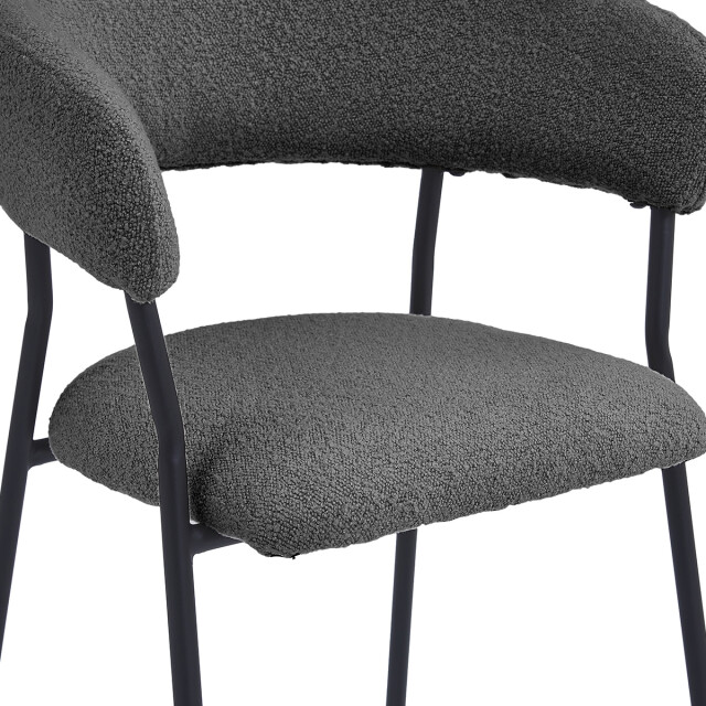 Multifurn 2x barkruk ava bouclé antraciet (set van 2) 2878698 large
