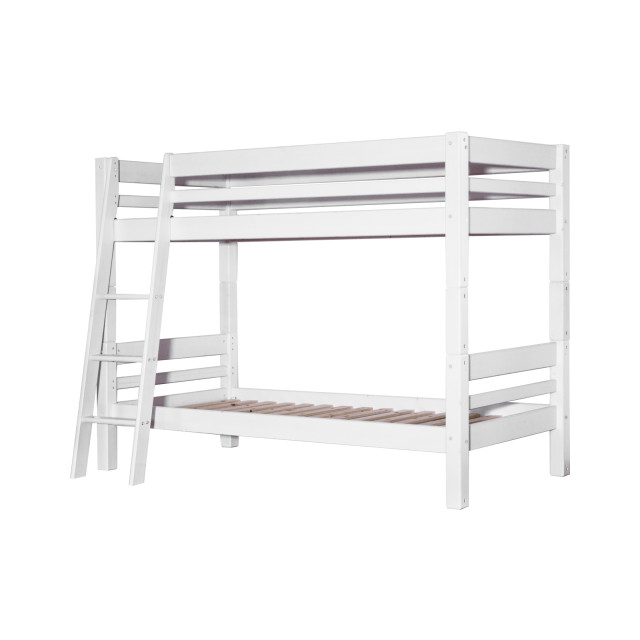 Mojo Stapelbed schuine ladder white 90 x 200 cm exclusief montage 2386907 large