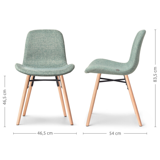Nolon Nena-fé eetkamerstoel zacht houten onderstel 2028450 large