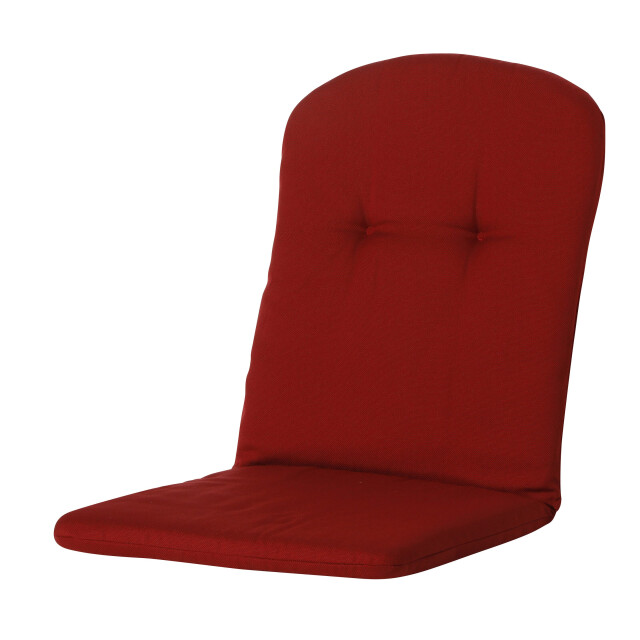 Madison kuipstoelkussen hoge rug rib red ca. 96x45 cm set van 4 2911408 large