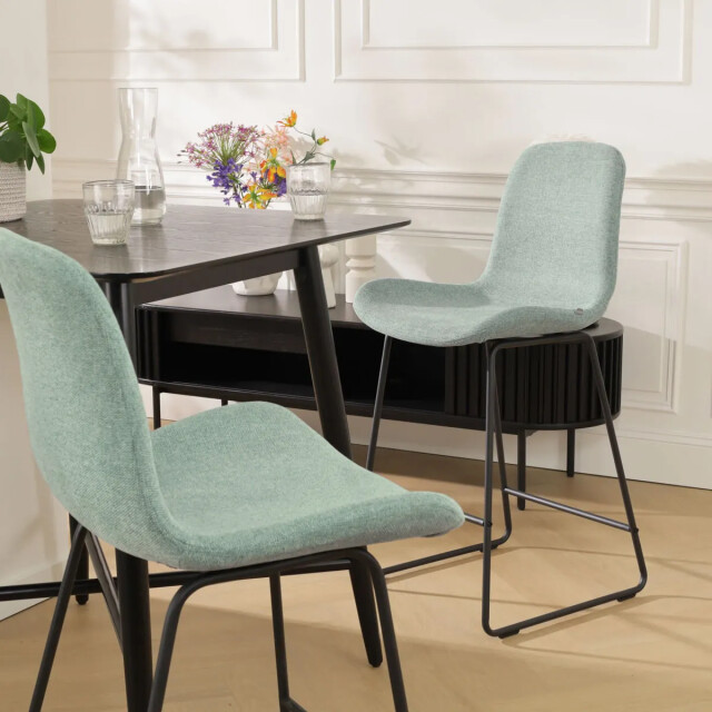 Nolon Nino-fé barkruk zacht zwart onderstel 75 cm set van 2 2848499 large