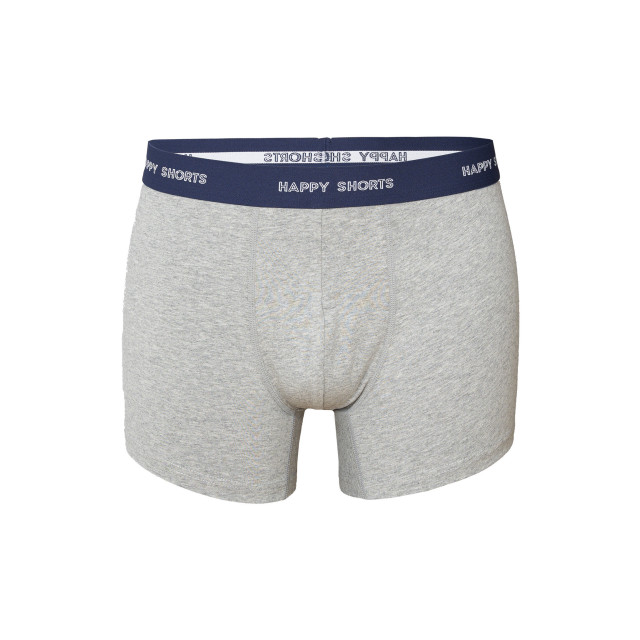 Happy Shorts Heren boxershorts trunks effen blauw/grijs 3-pack HS-1059 large