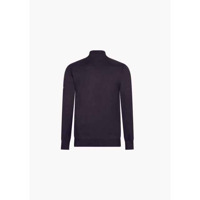 Black Donkey Luxury zip sweater i black CH4-MCLZW24-BL large