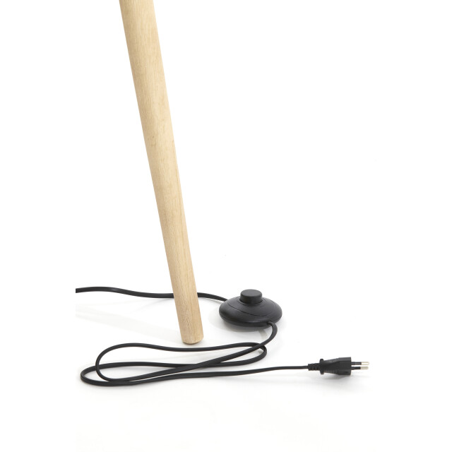 Light & Living vloerlamp driepoot 52x52x122 cm ilias hout mat naturel 2882878 large