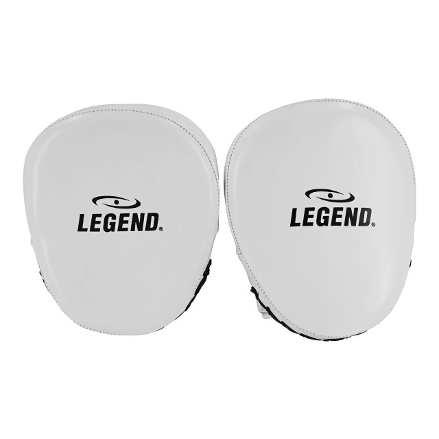 Legend Sports Power impact stootkussens wit/zwart leer hoogste kwaliteit gemaakt van runderleder PFP06ZWWI01 large